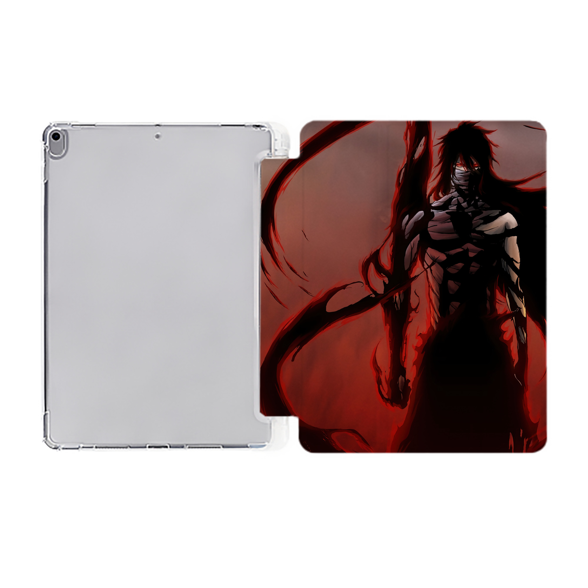 （画像用） ブリーチ BLEACH IPad ケース ペン収納付き 三つ折りスタンド PUレザー×シリコン 対応機種9.5/10.5/10.9インチ